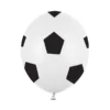 Ballon de foot blanc et noir - lot de 6